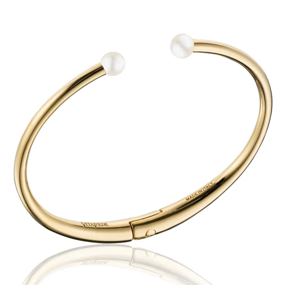 NEW Vita Fede Gold Andrea Pearl Bracelet